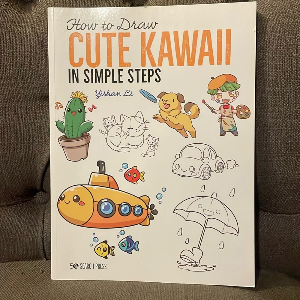 EUC How to draw Cute Kawaii in Simple Steps large softcover book